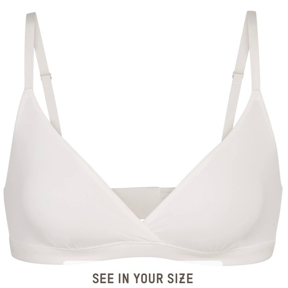 NWOT SKIMS Everybody Triangle Bralette XL Marble - Picture 9 of 9